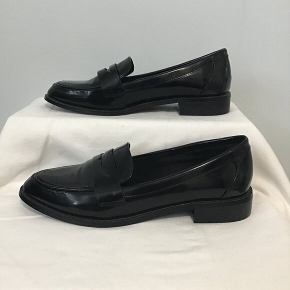 Asos Design Faux Patent Leather Mail Loafer Size 9 - Picture 5 of 11
